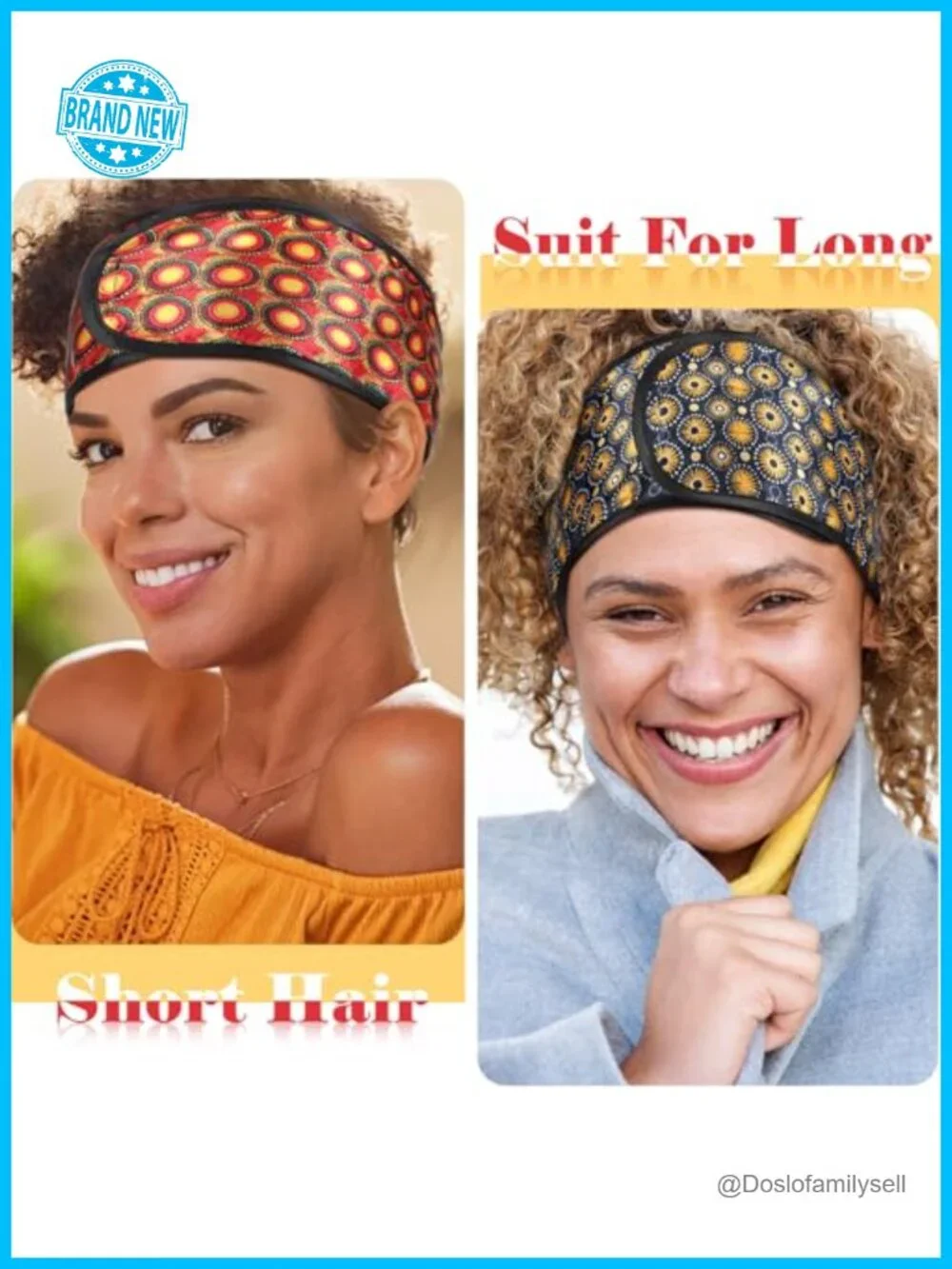 4 Satin Hair Wrap Scarf Headbands Adjustable Silk Hair Wraps for Sleeping